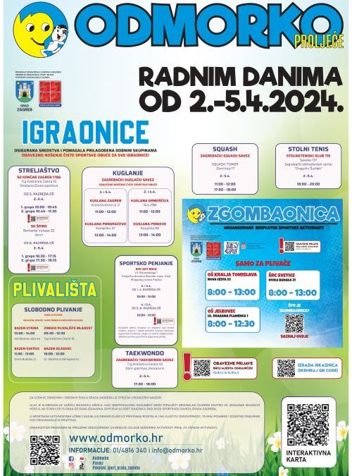 ODMORKO proljetni praznici 2024.