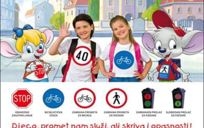Prvašići učili o sigurnom sudjelovanju u prometu uz policijskog službenika